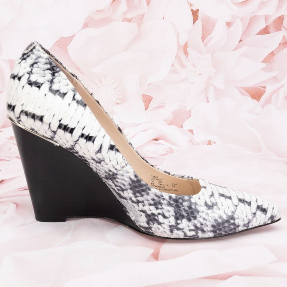 Coach Designer Snake Pattern Pointed Toe Orchard … - image 6